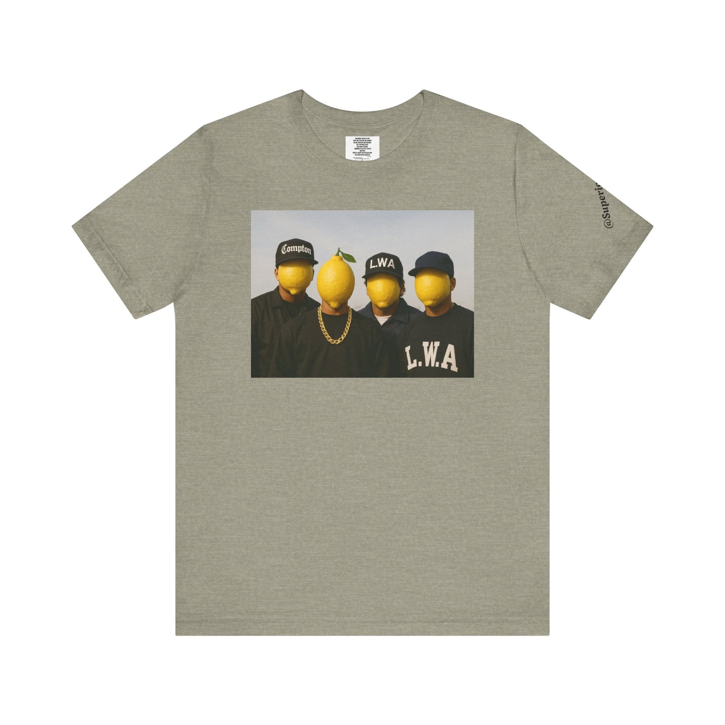 Lemon Mask L.W.A. Graphic Tee — "@SuperiorCrack" Backprint