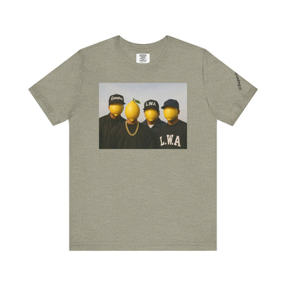 Lemon Mask L.W.A. Graphic Tee — "@SuperiorCrack" Backprint