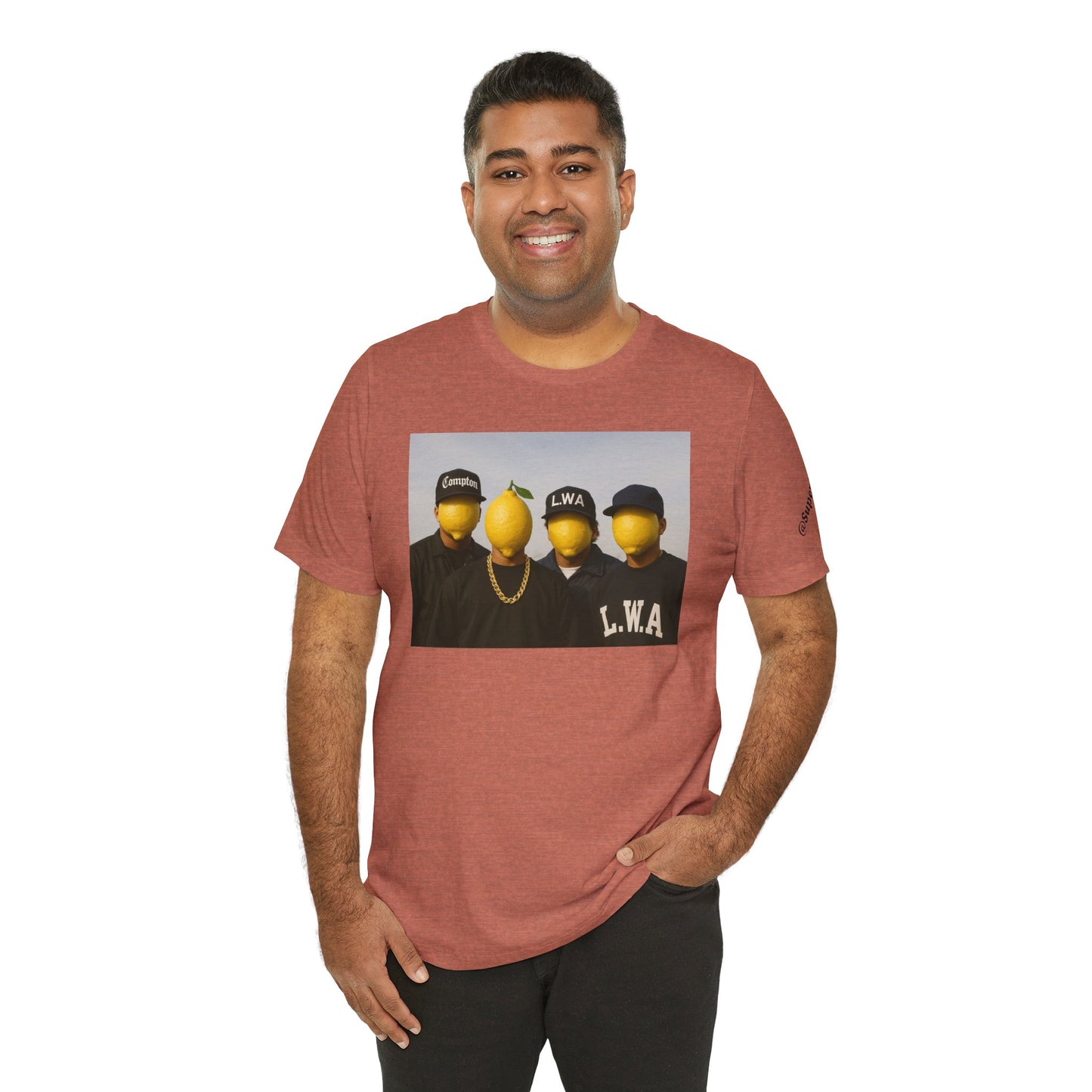 Lemon Mask L.W.A. Graphic Tee — "@SuperiorCrack" Backprint