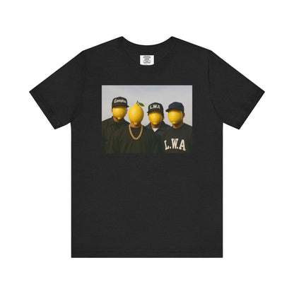 Lemon Mask L.W.A. Graphic Tee — "@SuperiorCrack" Backprint