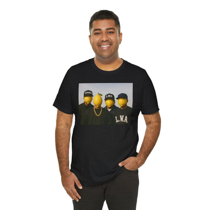 Lemon Mask L.W.A. Graphic Tee — "@SuperiorCrack" Backprint