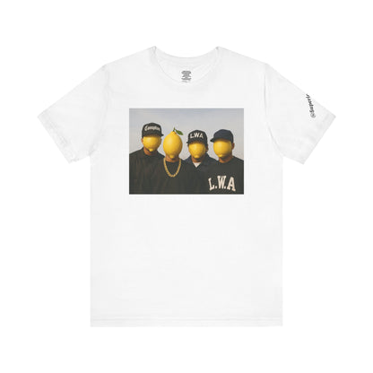 Lemon Mask L.W.A. Graphic Tee — "@SuperiorCrack" Backprint