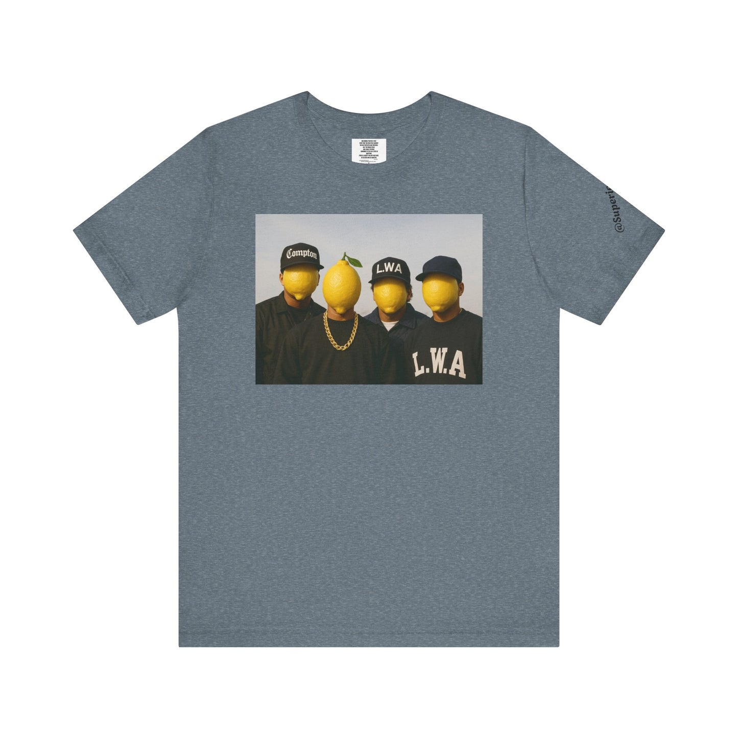 Lemon Mask L.W.A. Graphic Tee — "@SuperiorCrack" Backprint