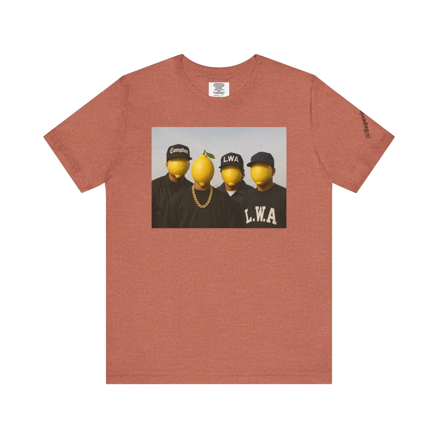 Lemon Mask L.W.A. Graphic Tee — "@SuperiorCrack" Backprint