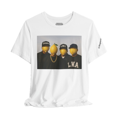 Lemon Mask L.W.A. Graphic Tee — "@SuperiorCrack"