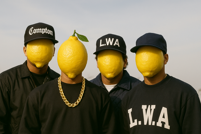 Lemon Mask L.W.A. Graphic Tee — "@SuperiorCrack"